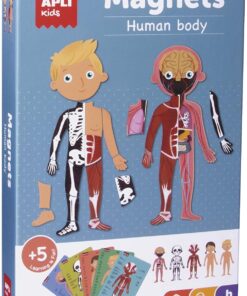 edukaciniai zaislai. Lavinamieji zaislai. Apli Kids . Magnetinis žaidimas-dėlionė „Žmogaus kūnas”