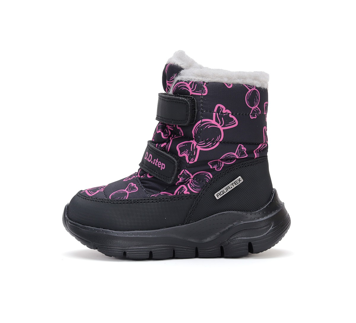 Sniego batai su vilna 24-29 d. P092-42615B. D.D.Step (Vengrija). Batai vaikams 3 batukai vaikams D.D.Step (Vengrija) Sniego batai su vilna 24-29 d. P092-42615B