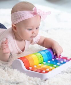 edukaciniai zaislai. Lavinamieji zaislai. FatBrainToys . Kūdikio muzikinis žaislas „Rock 'n Roller pianinas“