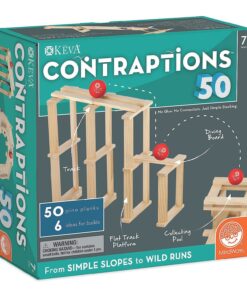 edukaciniai zaislai. Lavinamieji zaislai. Mindware . KEVA sumanusis konstruktorius (50 dalių)