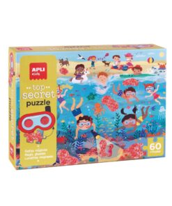 edukaciniai zaislai. Lavinamieji zaislai. Apli Kids . APLI DĖLIONĖ Paslaptingas paplūdimys su stebuklingais akiniais