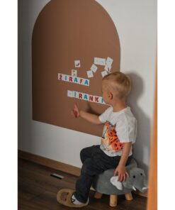 SKILSAS priklijuojama magnetinė lenta „Arka“, ruda, 95 × 76 cm