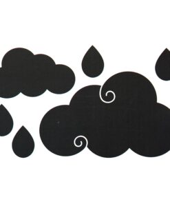 edukaciniai zaislai. Lavinamieji zaislai. Apli Kids . Juoda lipni kreidinė lenta Debesys