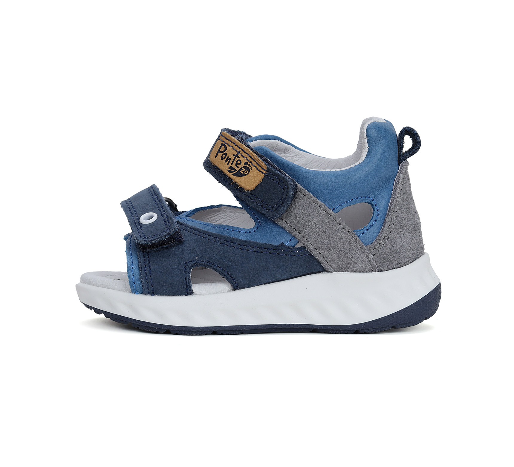 Ponte20 Mėlynos basutės 22-27 d. DA05-4-1300. Batai vaikams. Tvirtas užkulnis