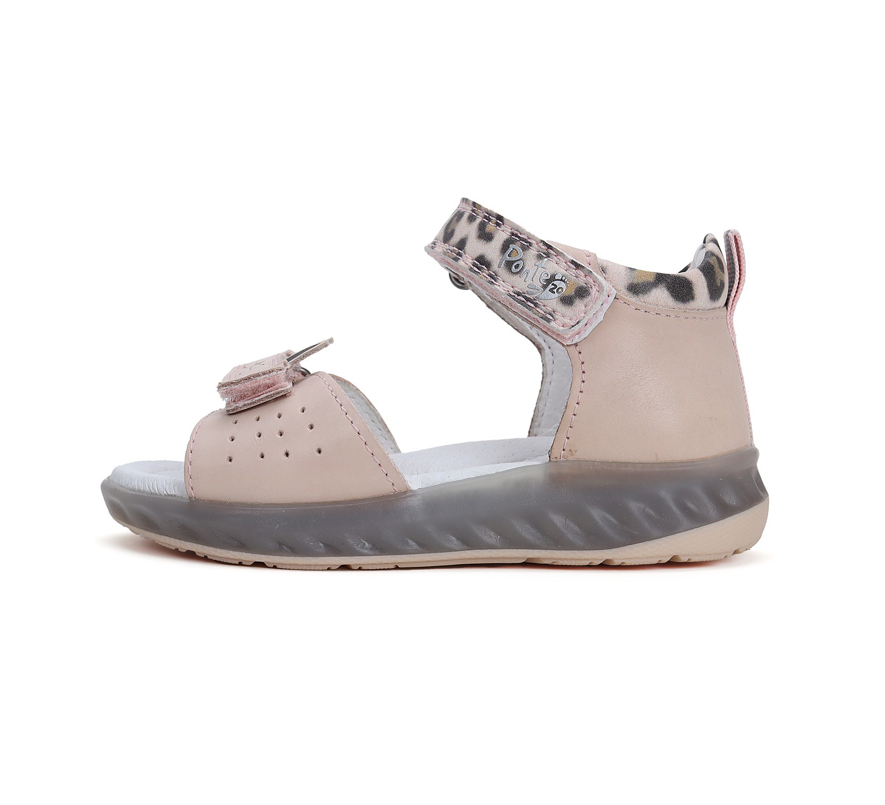 Ponte20 Rožinės basutės 22-27 d. DA05-471282A. Batai vaikams. Tvirtas užkulnis