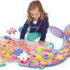 edukaciniai zaislai. Lavinamieji zaislai. Mindware . Grindų dėlionė „Magical Mermaid Floor Puzzle“