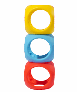 edukaciniai zaislai. Lavinamieji zaislai. Moluk . „Oibo“ - daugiafunkcinių sensorinių žaislų-kramtukų rinkinys