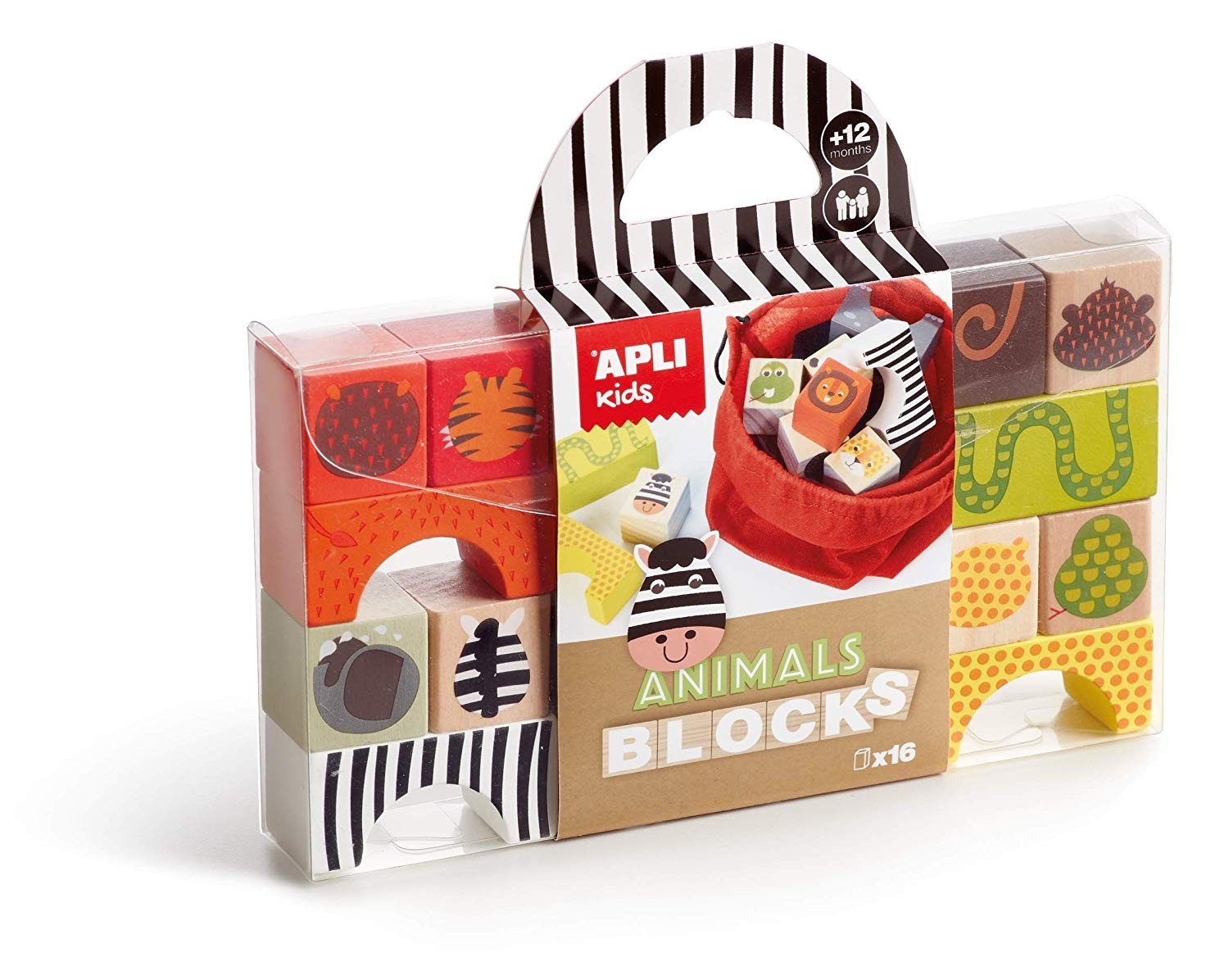 APLI Medinės kaladėlės „Gyvūnai“ - Apli Kids 3 edukaciniai zaislai. Lavinamieji zaislai. Apli Kids . APLI Medinės kaladėlės „Gyvūnai“
