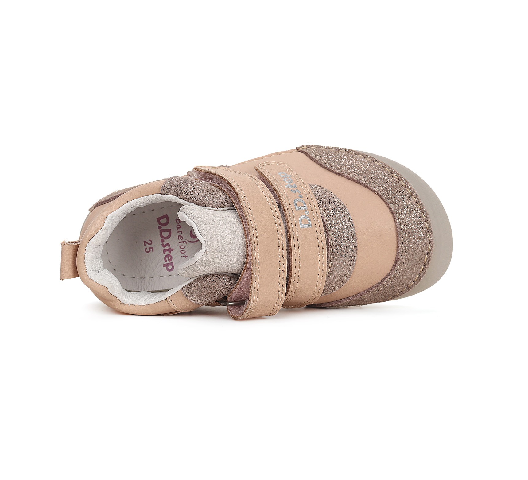 batukai vaikams D.D.Step (Vengrija) Barefoot kreminiai batai 31-36 d. S063-41948CL