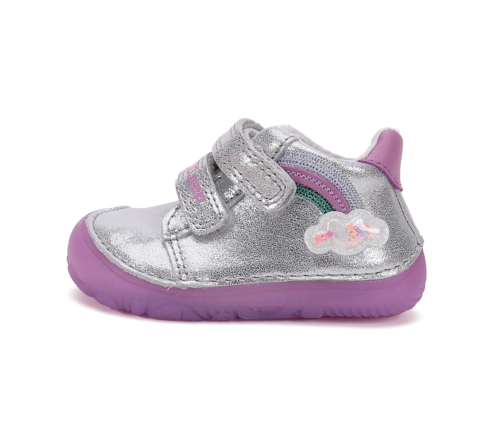 batukai vaikams D.D.Step (Vengrija) Barefoot sidabriniai batai 20-25 d. S073-51424