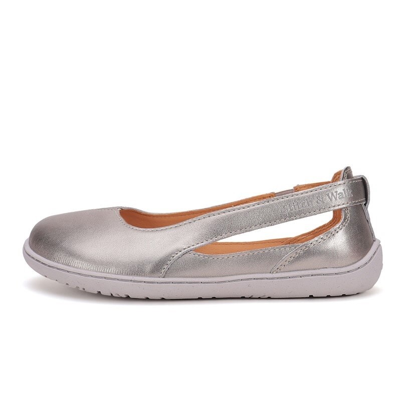 batukai vaikams D.D.Step (Vengrija) Barefoot sidabriniai batai 36-43 d. H088-51243A