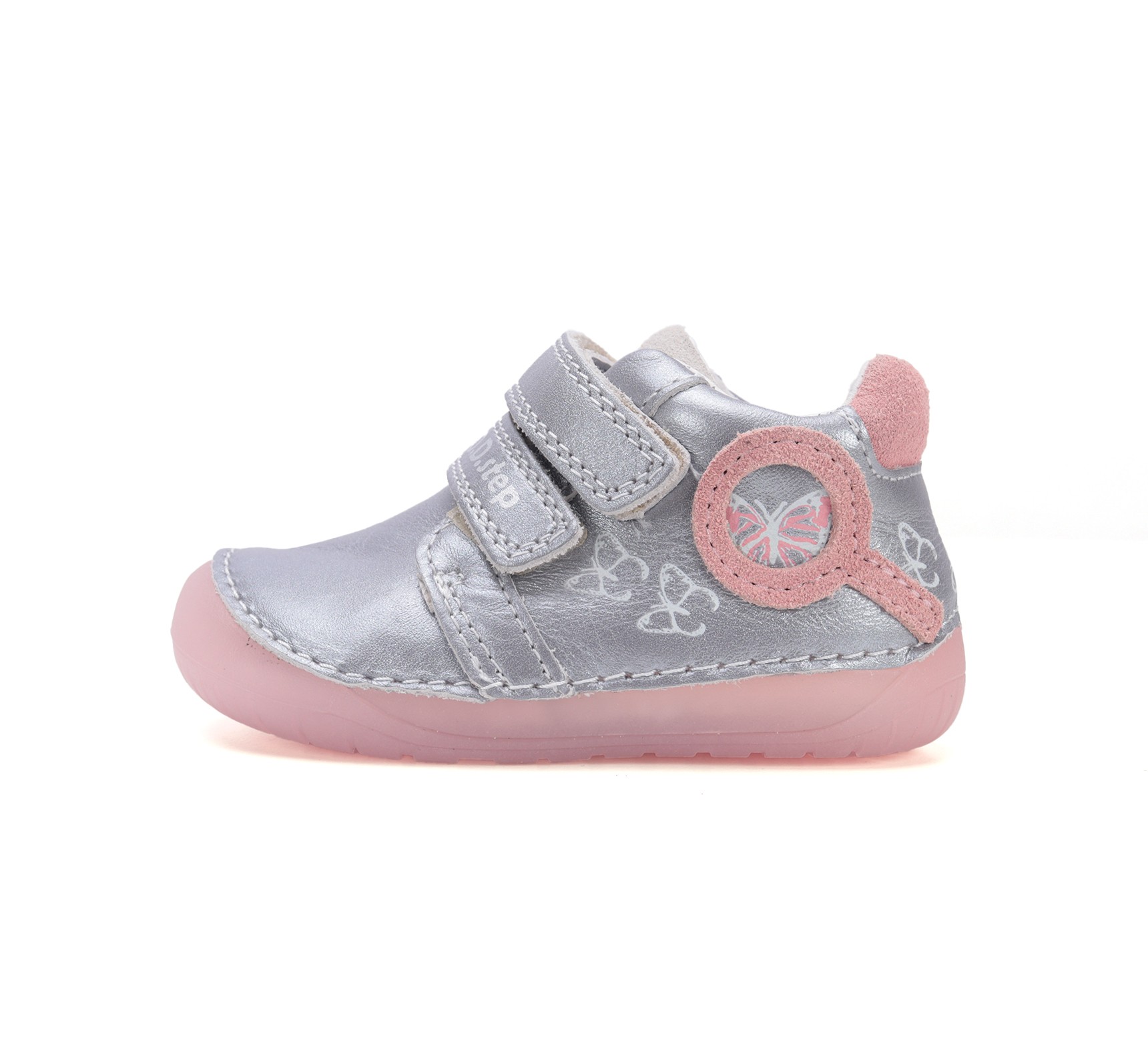 batukai vaikams D.D.Step (Vengrija) Barefoot sidabro spalvos batai 20-25 d. S070-52838