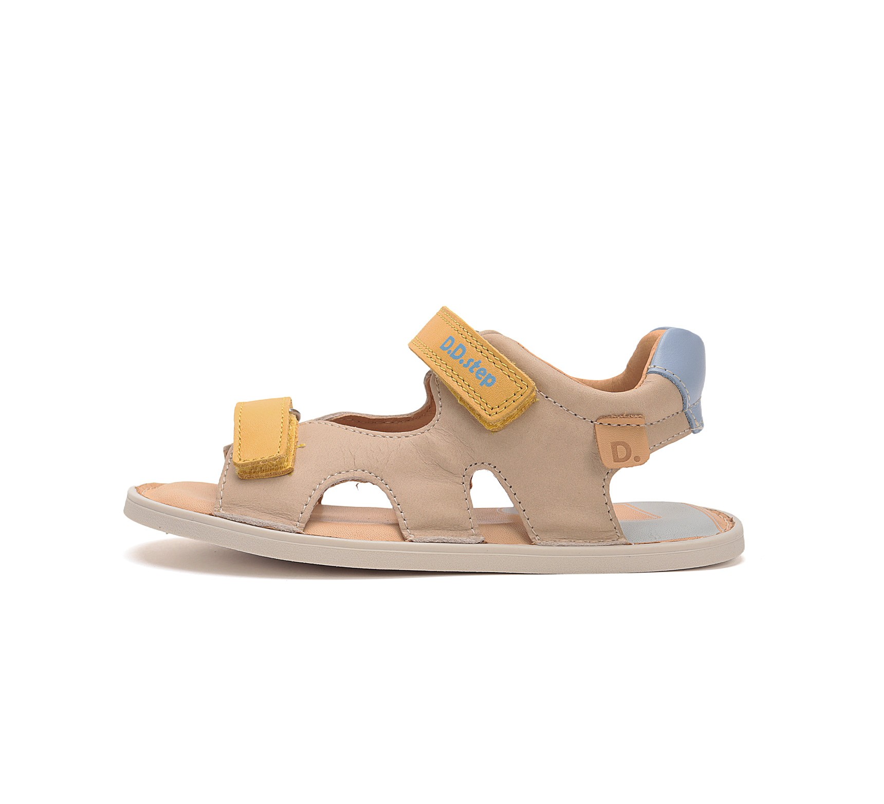 batukai vaikams D.D.Step (Vengrija) Kreminės barefoot basutės 32-37 d. G076-51995AL