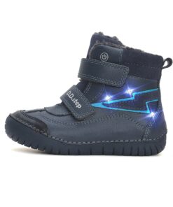 batukai vaikams D.D.Step (Vengrija)  LED Batai su dirbtinio kailio pamušalu 25-30 d. W050-42707M