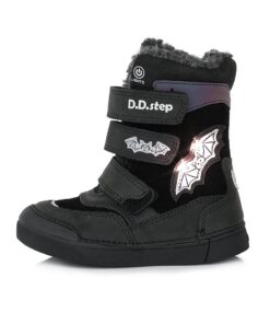batukai vaikams D.D.Step (Vengrija) LED Batai su dirbtinio kailio pamušalu 25-30 d. W068-346M