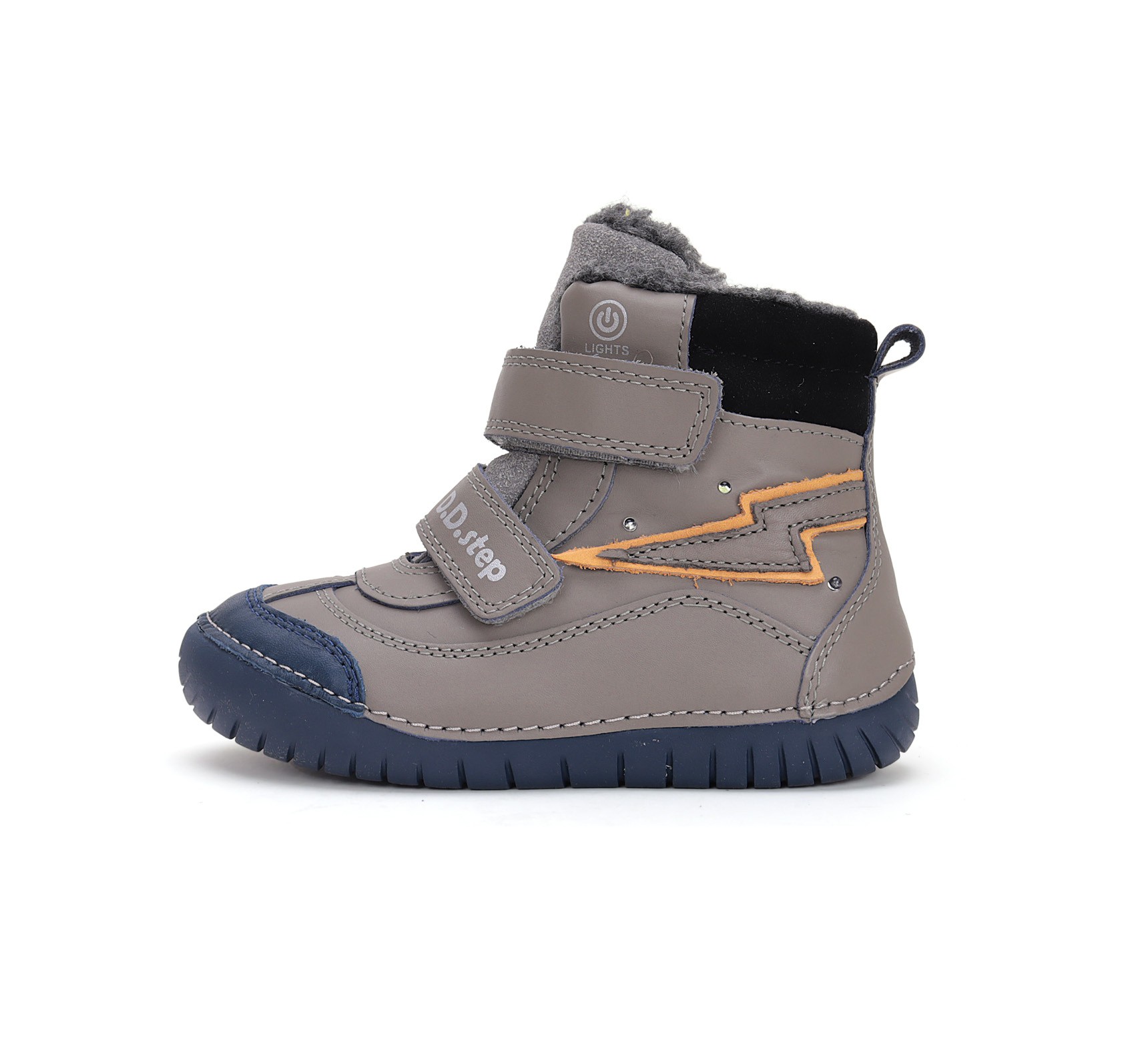 batukai vaikams D.D.Step (Vengrija) LED Batai su dirbtinio kailio pamušalu 31-36 d. W050-42707AL