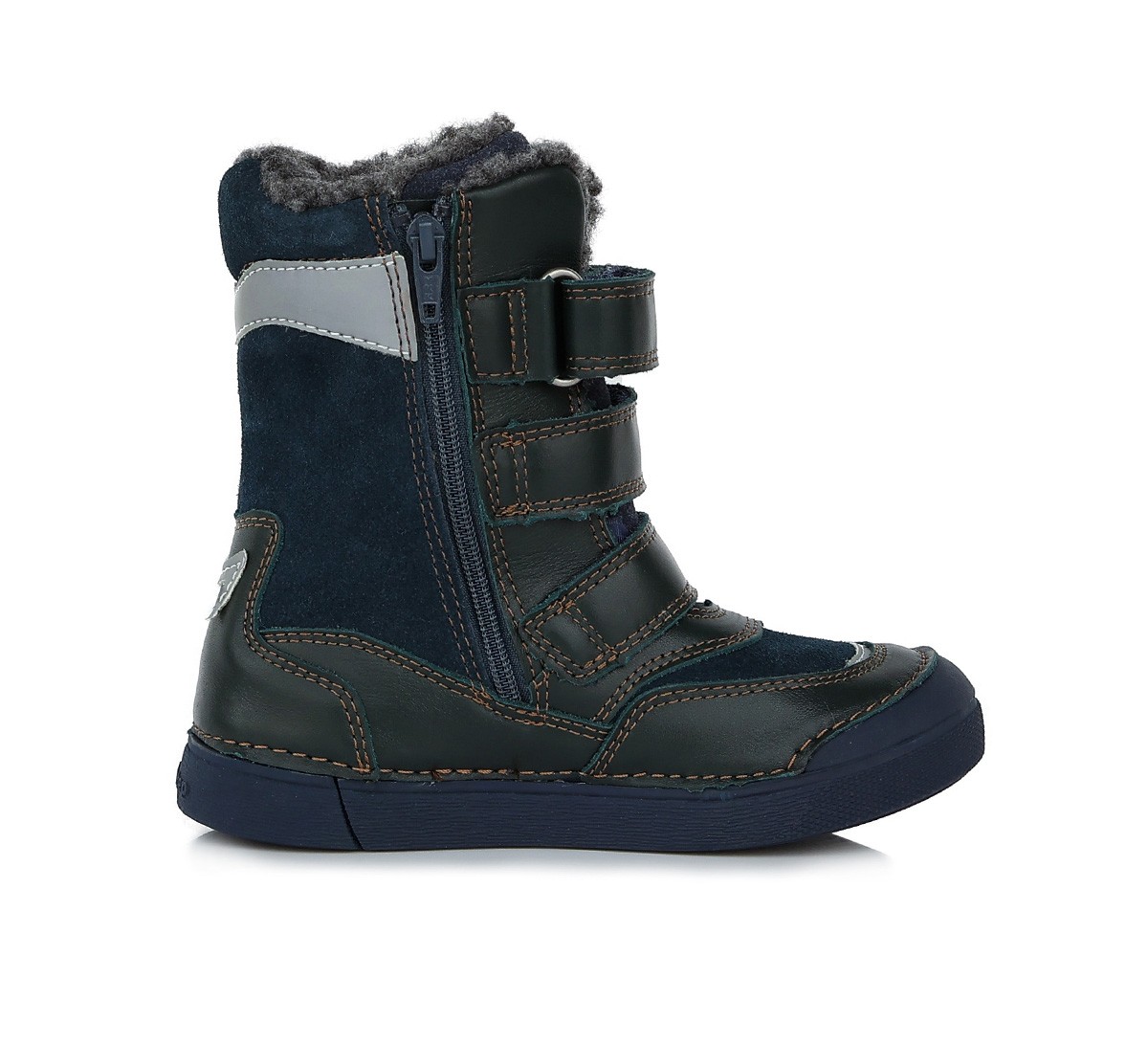 batukai vaikams D.D.Step (Vengrija) LED Batai su vilna 25-30 d. W068-346AM-WOOL