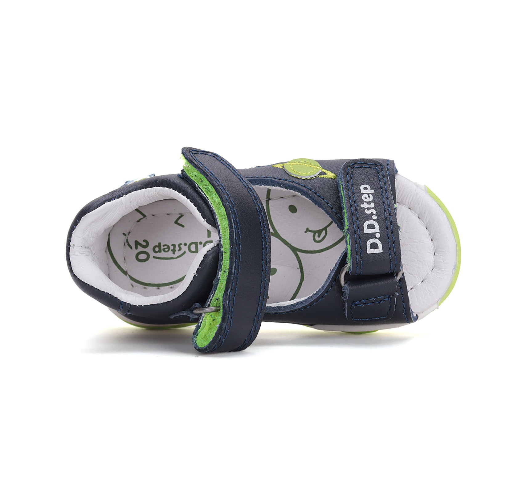 batukai vaikams D.D.Step (Vengrija) Mėlynos LED basutės 20-25 d. G064-51816