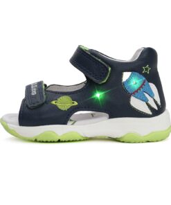 batukai vaikams D.D.Step (Vengrija)  Mėlynos LED basutės 20-25 d. G064-51816