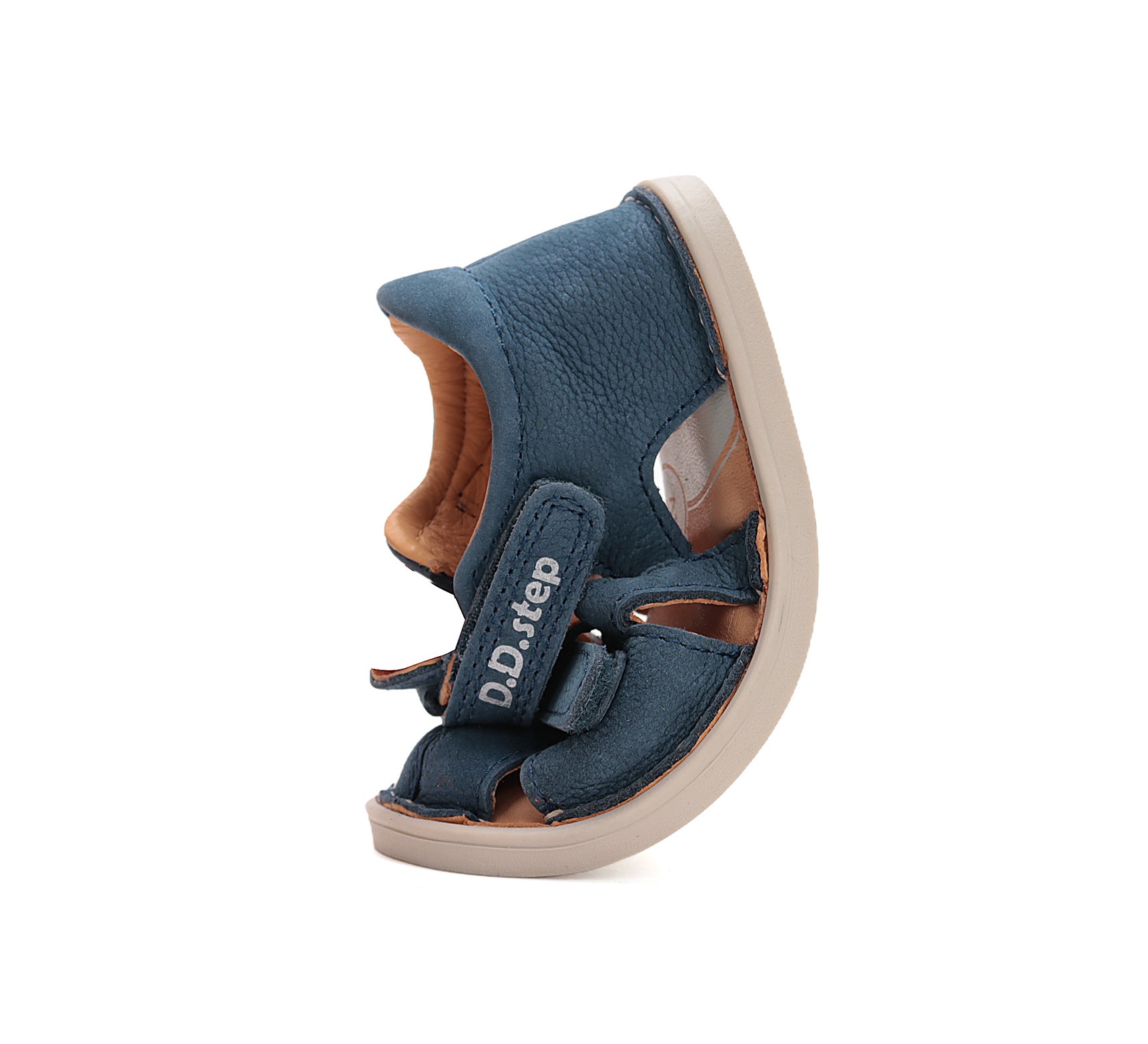 batukai vaikams D.D.Step (Vengrija) Mėlynos barefoot basutės 26-31 d. G076-51665M