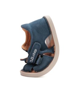 batukai vaikams D.D.Step (Vengrija)  Mėlynos barefoot basutės 26-31 d. G076-51665M