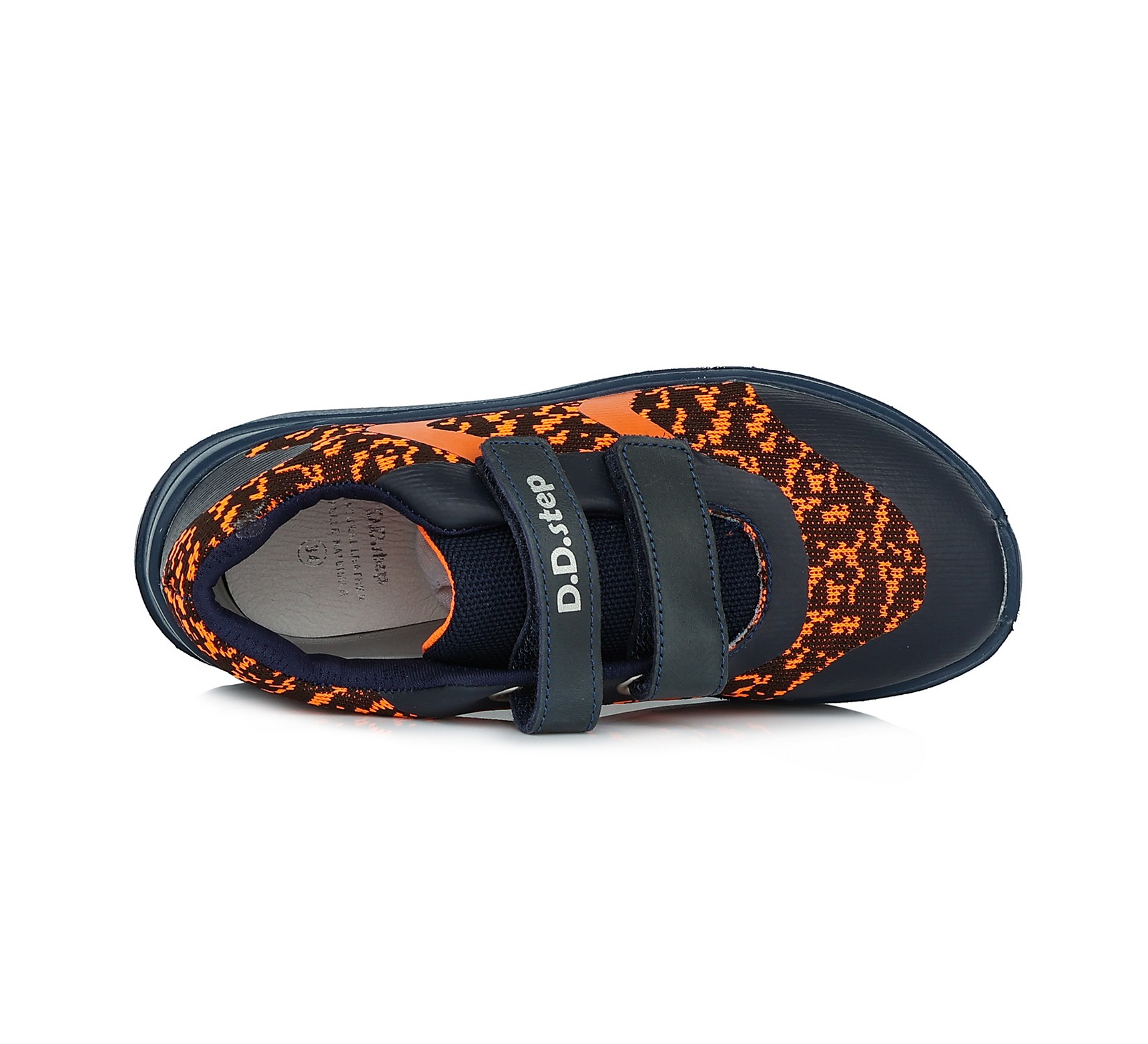 Oranžiniai sportiniai batai 24-29 d.F61755M. D.D.Step (Vengrija). Batai vaikams 6 batukai vaikams D.D.Step (Vengrija) Oranžiniai sportiniai batai 24-29 d.F61755M