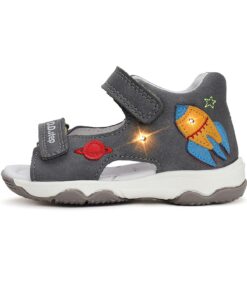 batukai vaikams D.D.Step (Vengrija)  Pilkos LED basutės 20-25 d. G064-51816A