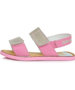 batukai vaikams D.D.Step (Vengrija)  Rožinės barefoot basutės 26-31 d. G076-356BM