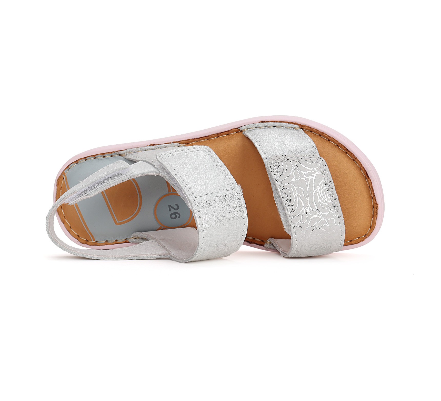 Sidabrinės barefoot basutės 32-37 d. G076-41539AL. D.D.Step (Vengrija). Batai vaikams 6 batukai vaikams D.D.Step (Vengrija) Sidabrinės barefoot basutės 32-37 d. G076-41539AL