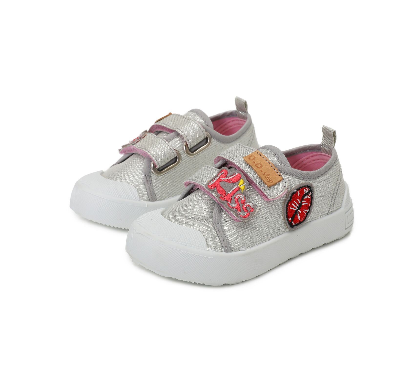 batukai vaikams D.D.Step (Vengrija) Sidabriniai canvas batai 20-25 d. CSG141A