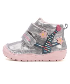 batukai vaikams D.D.Step (Vengrija)  Sidabro spalvos batai su plonu pašiltinimu 20-25 d. S071-52810