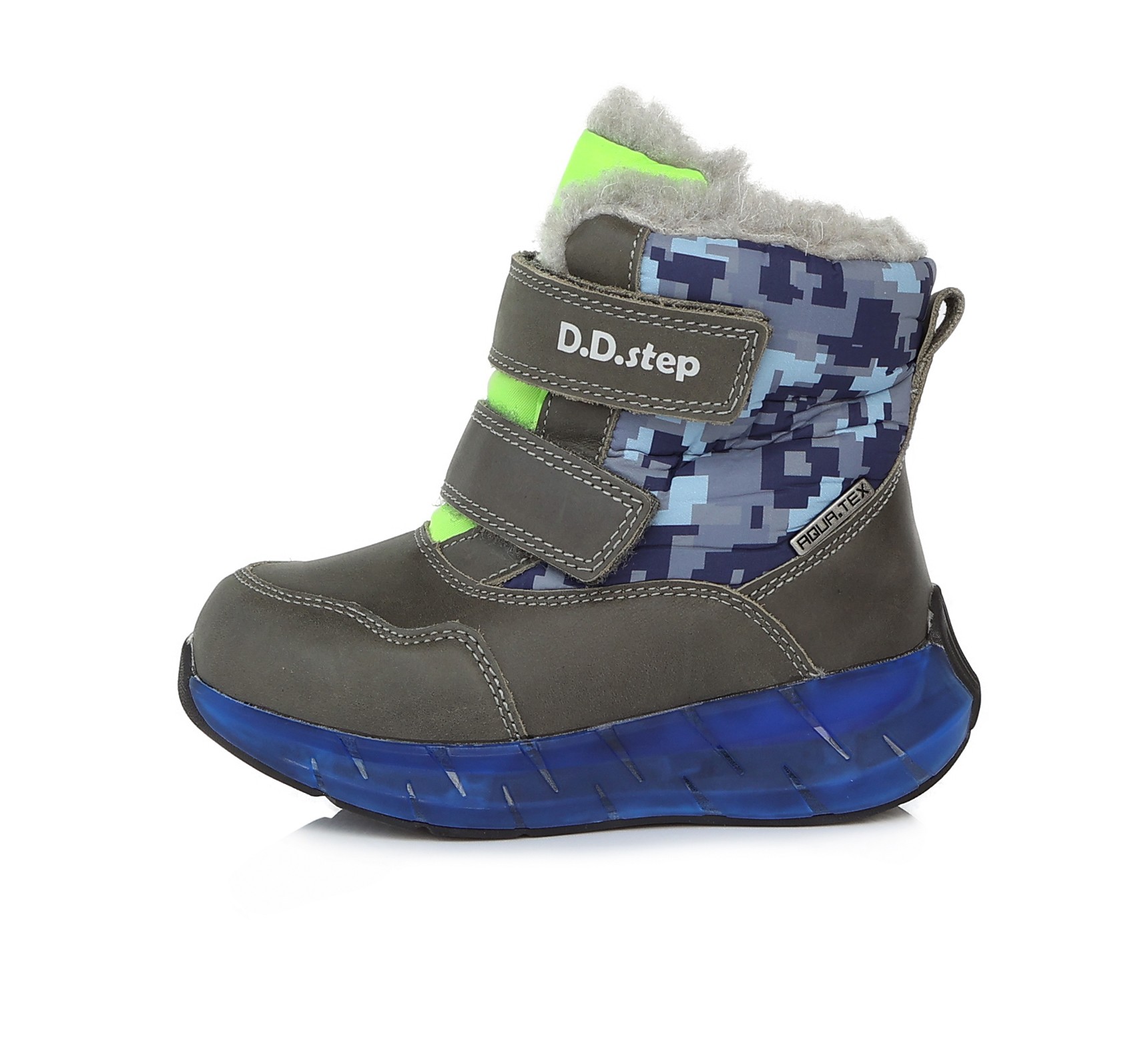 Sniego batai su vilna 24-29 d. F61260AM. D.D.Step (Vengrija). Batai vaikams 3 batukai vaikams D.D.Step (Vengrija) Sniego batai su vilna 24-29 d. F61260AM