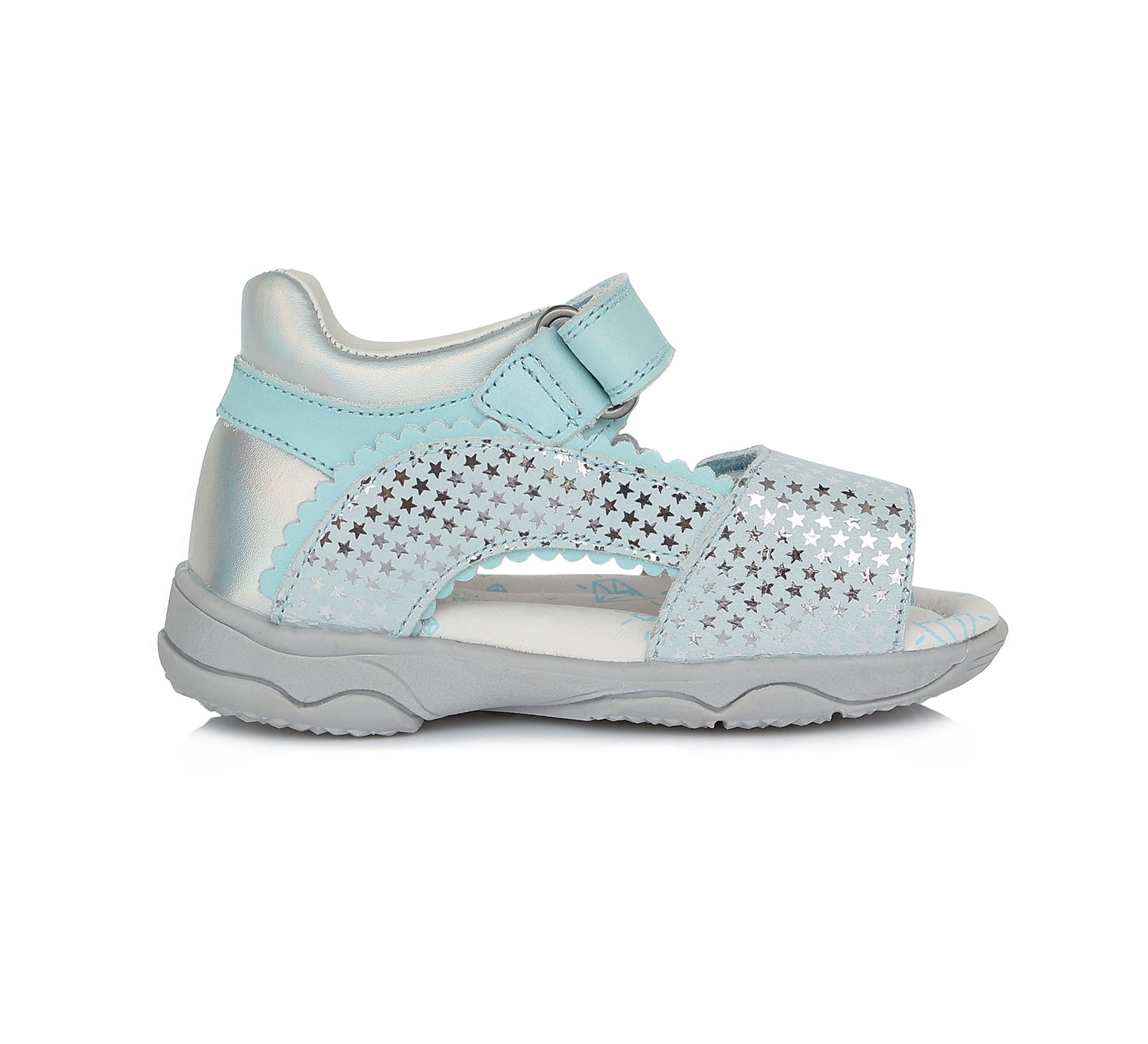 batukai vaikams D.D.Step (Vengrija) Šviesiai mėlynos basutės 26-31 d. AC64213BM