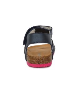 batukai vaikams D.D.Step (Vengrija)  Tamsiai mėlynos atviru užkulniu basutės kamštiniu padu 25-30 d. AC051741BM