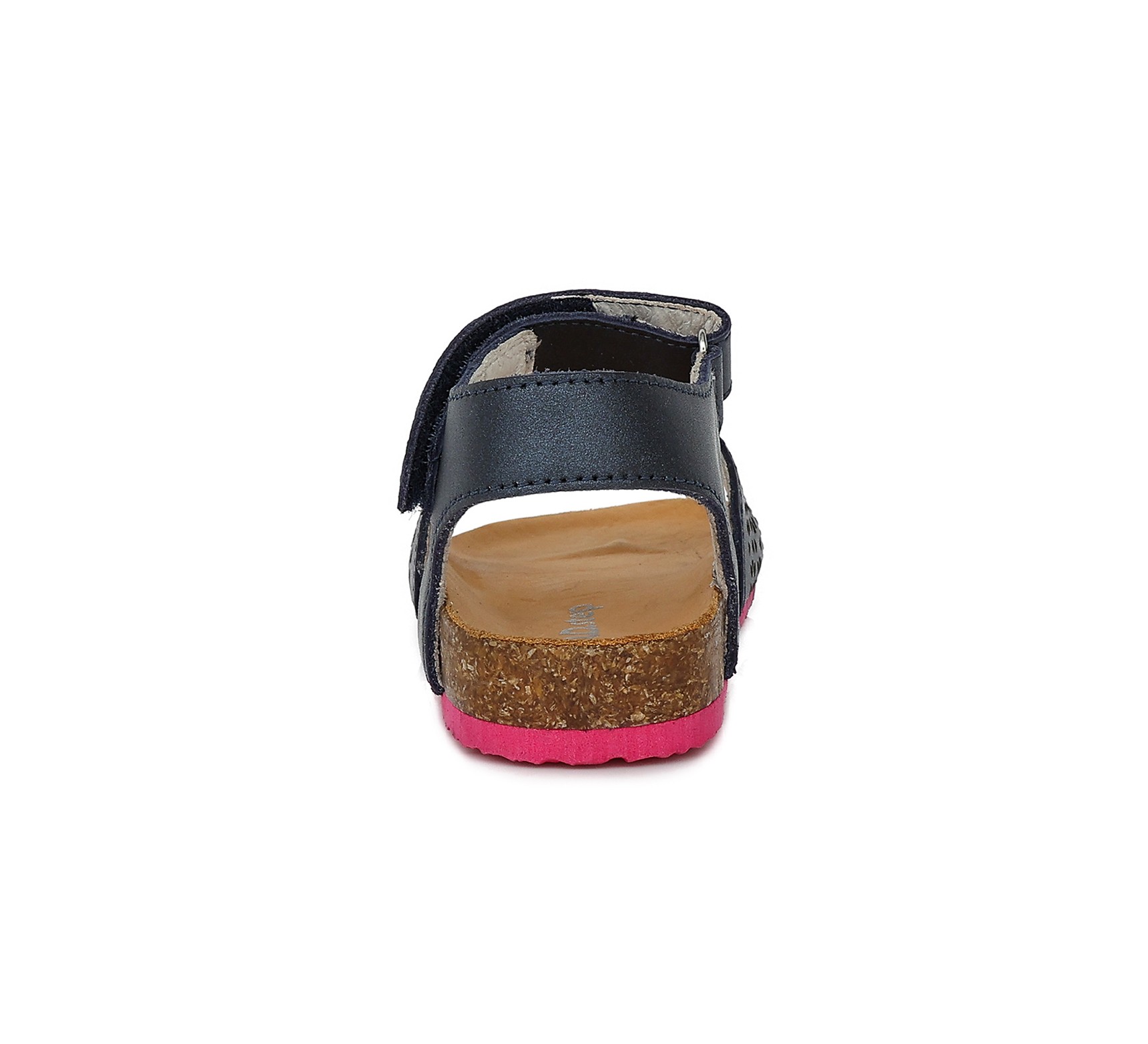 batukai vaikams D.D.Step (Vengrija) Tamsiai mėlynos atviru užkulniu basutės kamštiniu padu 25-30 d. AC051741BM