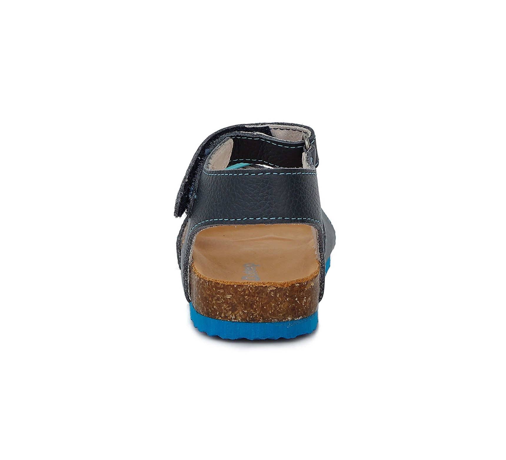 batukai vaikams D.D.Step (Vengrija) Tamsiai mėlynos atviru užkulniu basutės kamštiniu padu 31-36 d. AC051821L