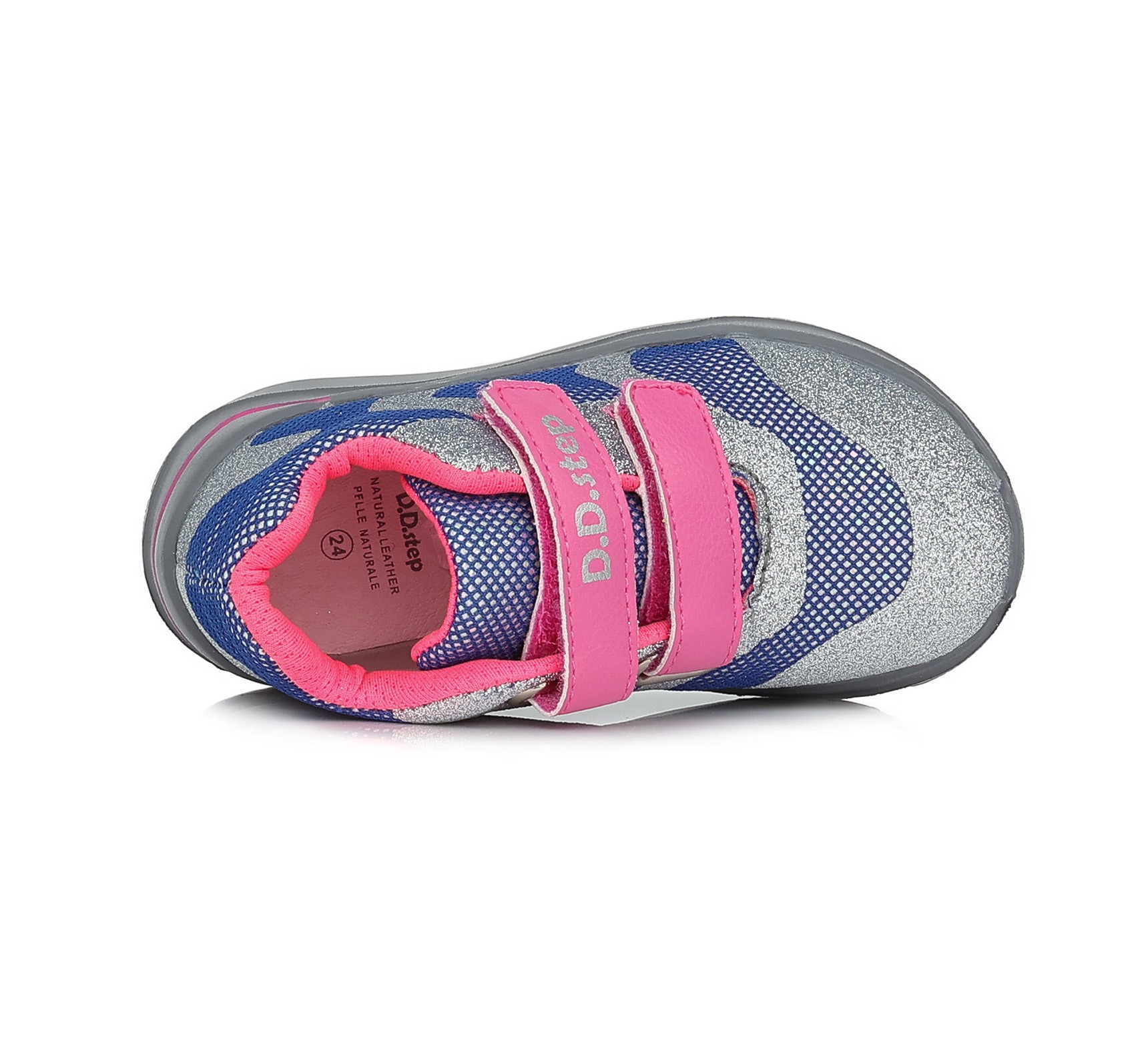 batukai vaikams D.D.Step (Vengrija) Violetiniai sportiniai batai 24-29 d. F061-378CM