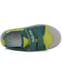 batukai vaikams D.D.Step (Vengrija)  Žali canvas batai 22-25 d. CSB449A