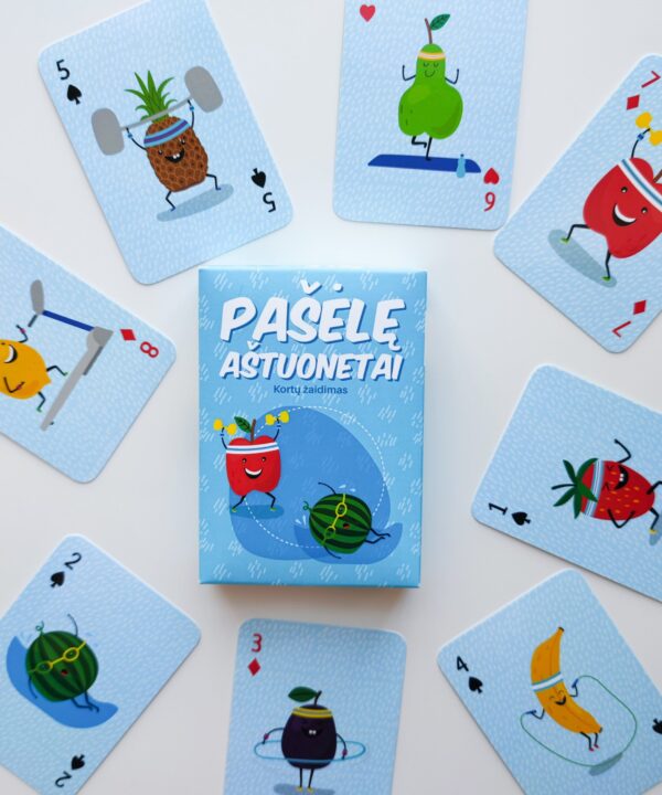Kortų žaidimas "Pašėlę aštuonetai"