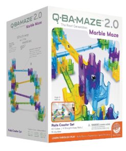 edukaciniai zaislai. Lavinamieji zaislai. Mindware . Q-BA-MAZE 2.0: RAILS CREATOR labirintų konstruktorius