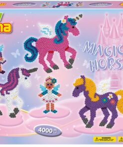 edukaciniai zaislai. Lavinamieji zaislai. HAMA . HAMA MIDI karoliukų rinkinys - Stebuklingi Vienaragiai