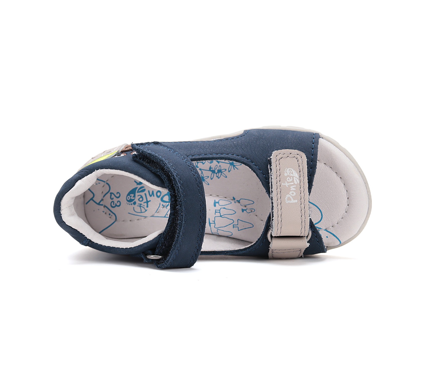 Ponte20 Mėlynos basutės 22-27 d. DA05-5-1296. Batai vaikams 6 Ponte20 Mėlynos basutės 22-27 d. DA05-5-1296. Batai vaikams. Tvirtas užkulnis