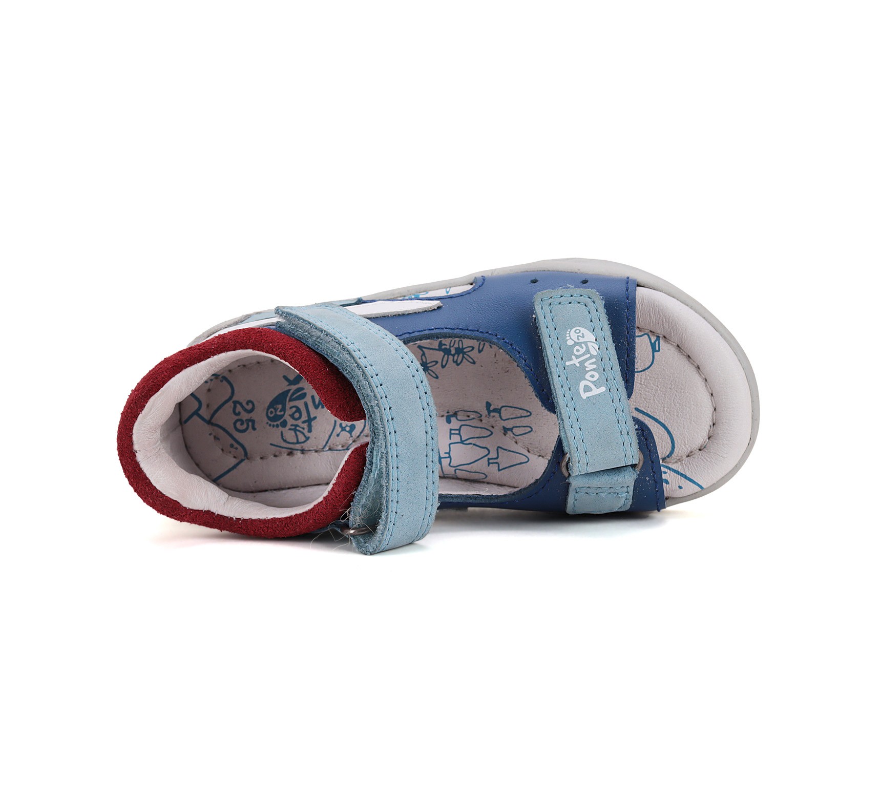 Ponte20 Mėlynos basutės 22-27 d. DA05-5-1697A. Batai vaikams 6 Ponte20 Mėlynos basutės 22-27 d. DA05-5-1697A. Batai vaikams. Tvirtas užkulnis