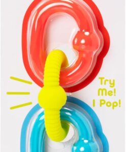 edukaciniai zaislai. Lavinamieji zaislai. FatBrainToys . Fat Brain Toys sensoriniai žiedai „Plip Grips“