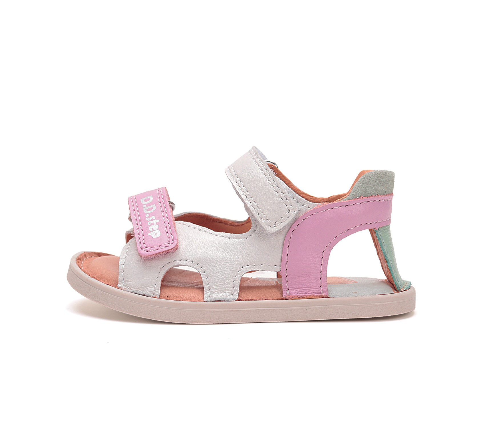 batukai vaikams D.D.Step (Vengrija) Baltos barefoot basutės 20-25 d. G076-51334C