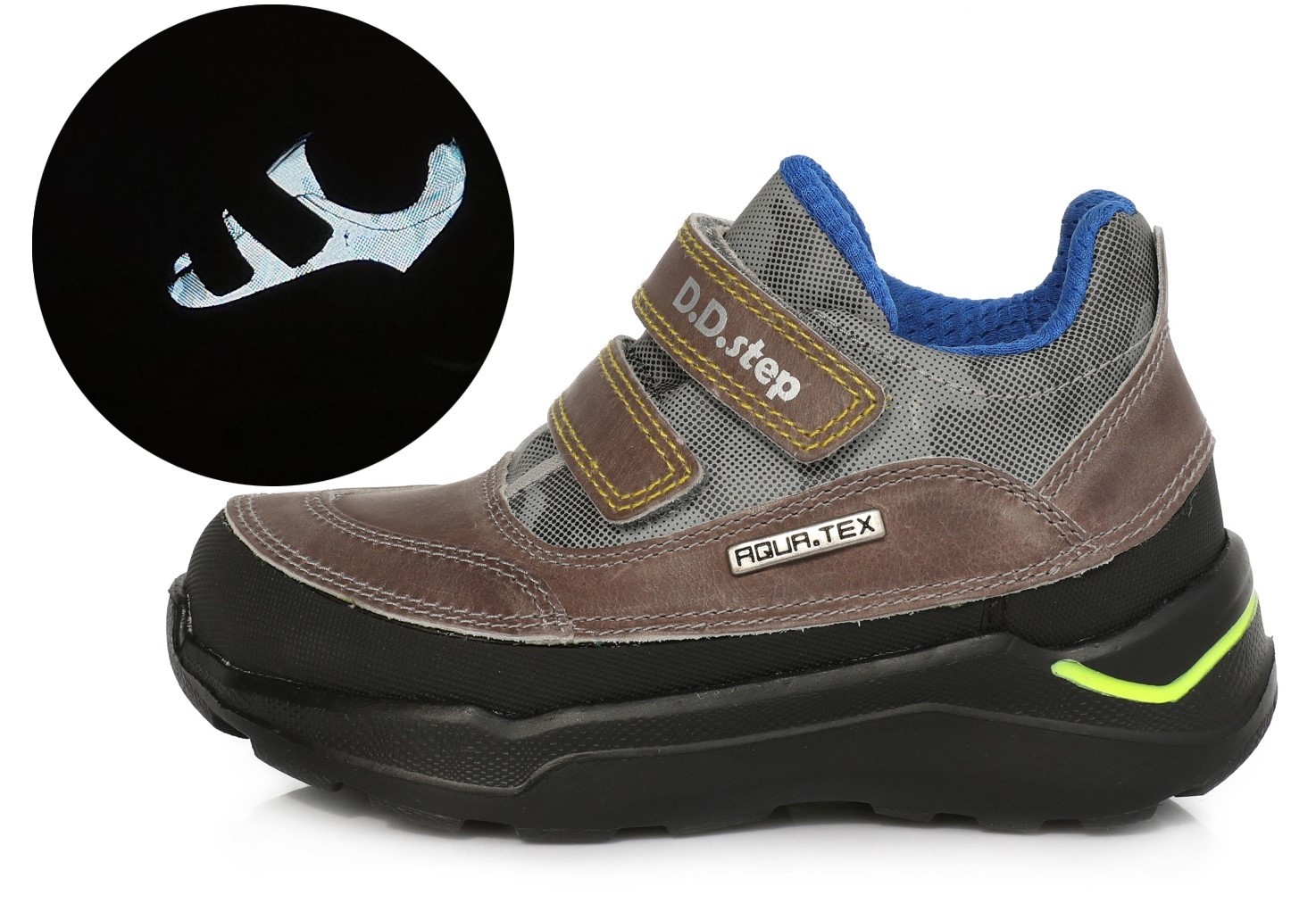 Pilki batai 24-29 d. F61229M. D.D.Step (Vengrija). Batai vaikams 4 batukai vaikams D.D.Step (Vengrija) Pilki batai 24-29 d. F61229M