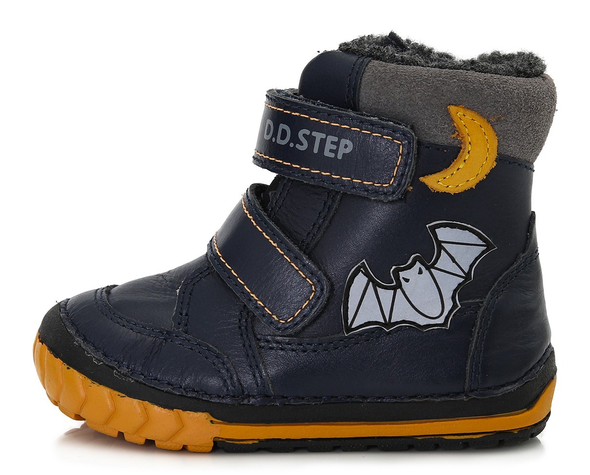 batukai vaikams D.D.Step (Vengrija) Tamsiai mėlyni batai su pašiltinimu 20-24 d. 029308B