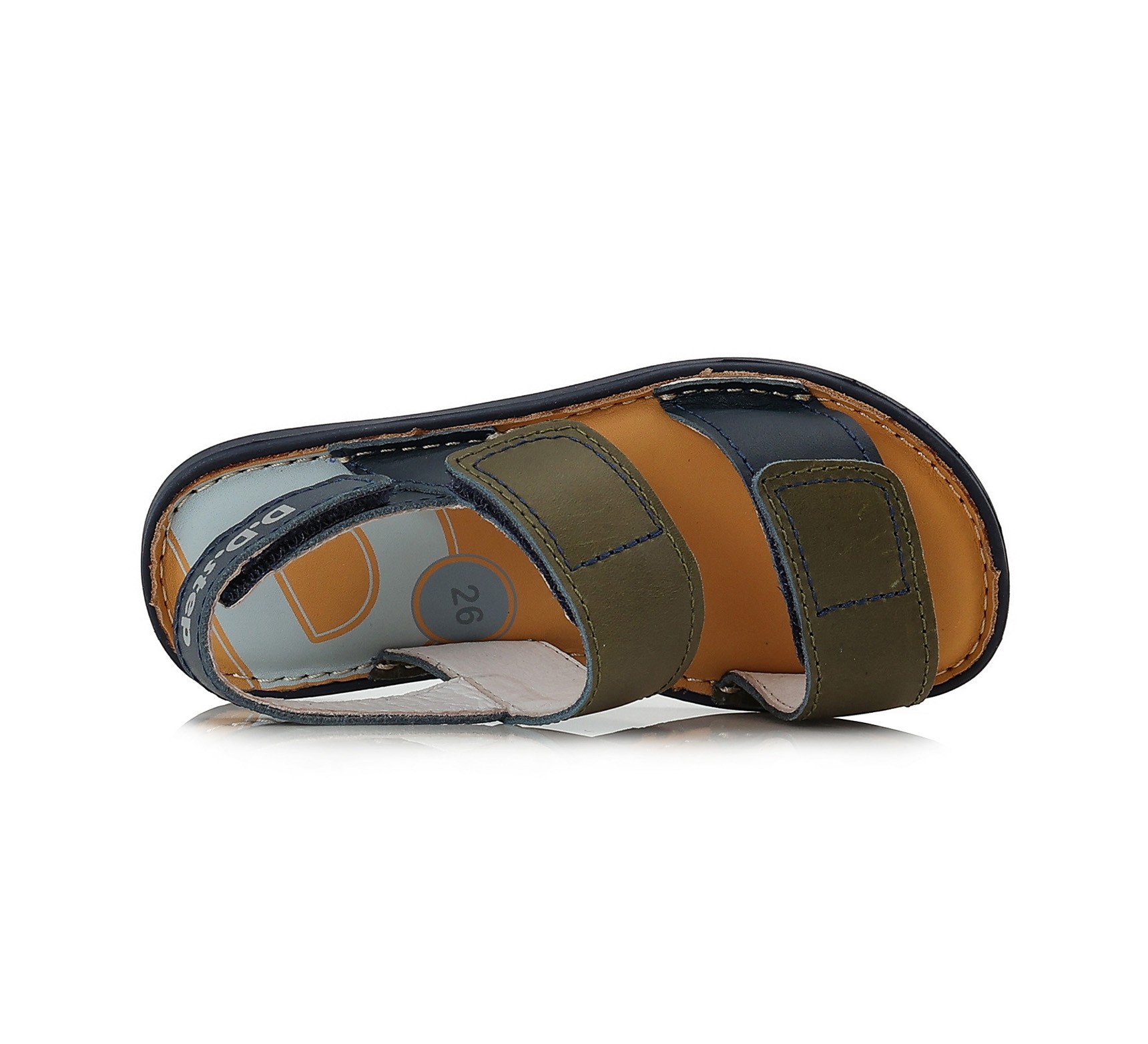 batukai vaikams D.D.Step (Vengrija) Tamsiai mėlynos barefoot basutės 32-37 d. G076-356AL