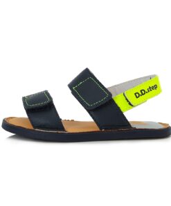 batukai vaikams D.D.Step (Vengrija)  Tamsiai mėlynos barefoot basutės 32-37 d. G076-356L