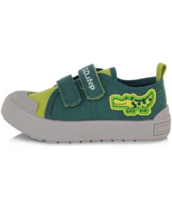 batukai vaikams D.D.Step (Vengrija)  Žali canvas batai 22-25 d. CSB449A